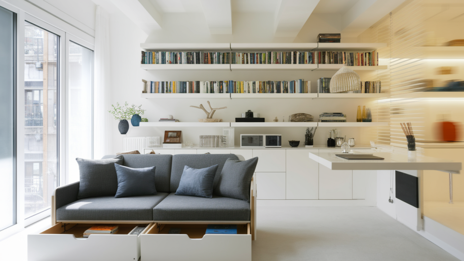 Comment optimiser l'espace de vie dans un petit appartement ?